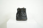 Chanel Black Paris-Cosmopolite Small Bucket Bag W/Dust Bag