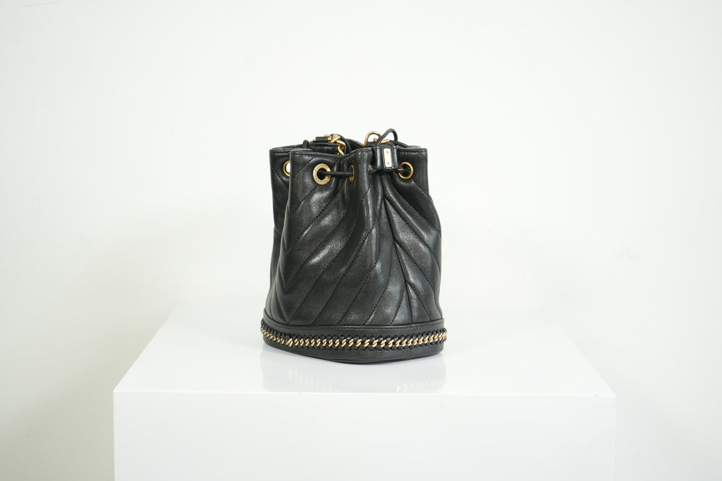 Chanel Black Paris-Cosmopolite Small Bucket Bag W/Dust Bag