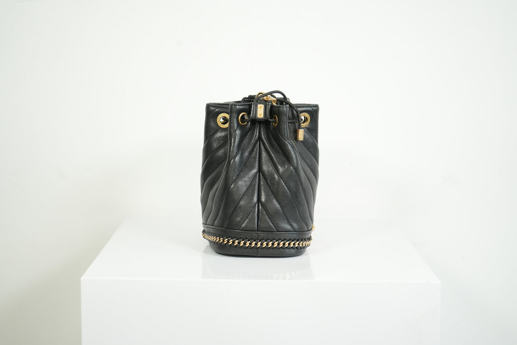 Chanel Black Paris-Cosmopolite Small Bucket Bag W/Dust Bag