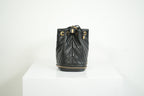 Chanel Black Paris-Cosmopolite Small Bucket Bag W/Dust Bag