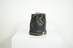Chanel Black Paris-Cosmopolite Small Bucket Bag W/Dust Bag