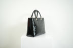 Christian Dior Lady Dior Black Patent Leather