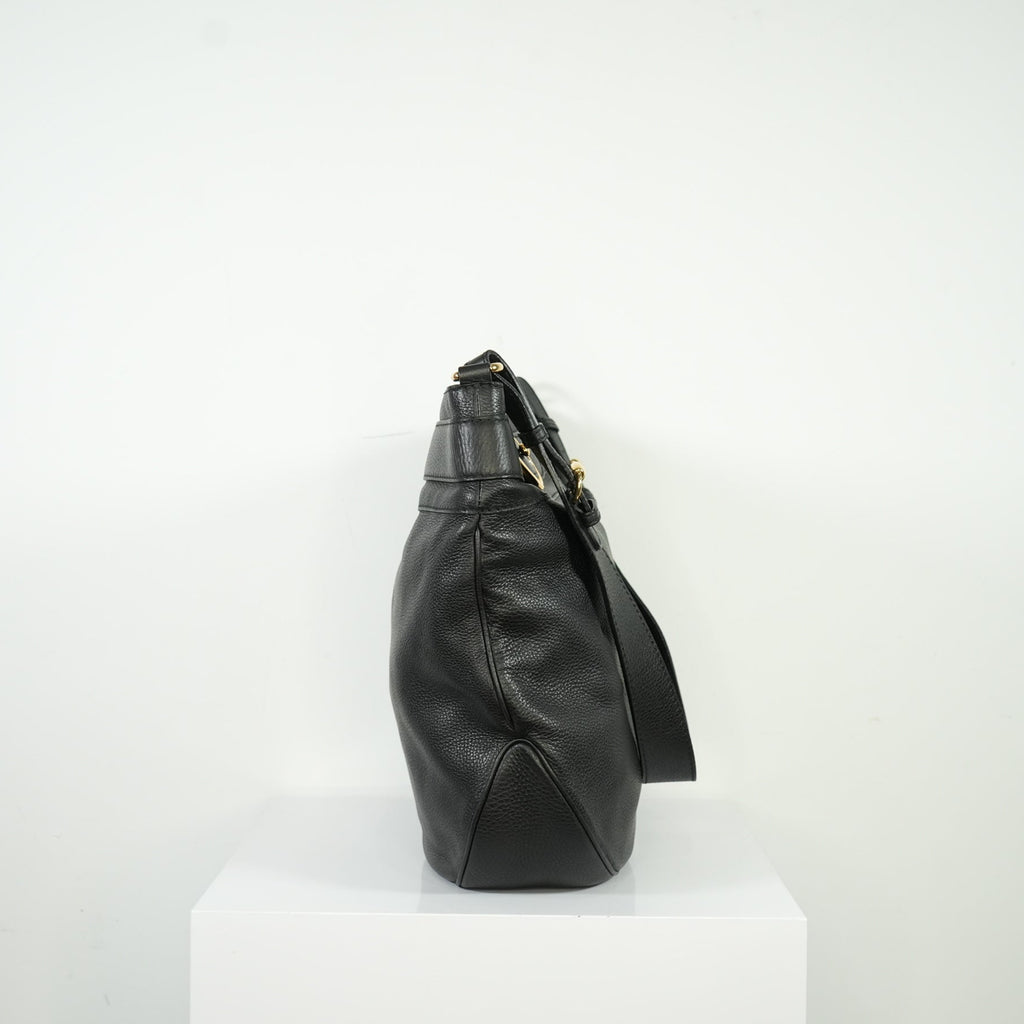 Gucci Black Large GG Ride Shoulder Bag