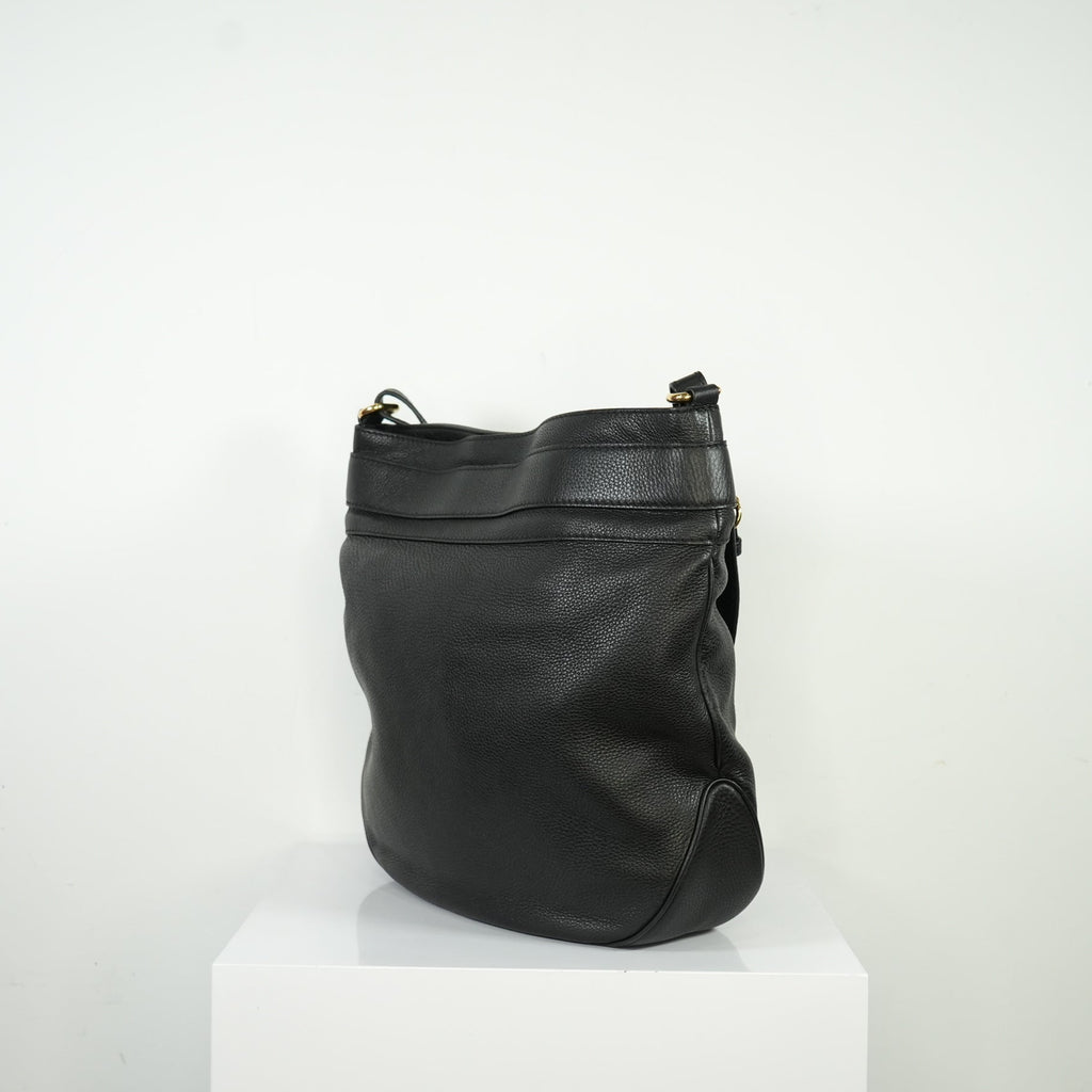 Gucci Black Large GG Ride Shoulder Bag