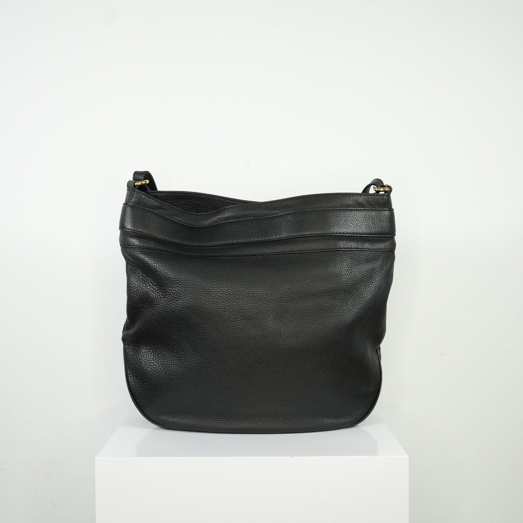 Gucci Black Large GG Ride Shoulder Bag