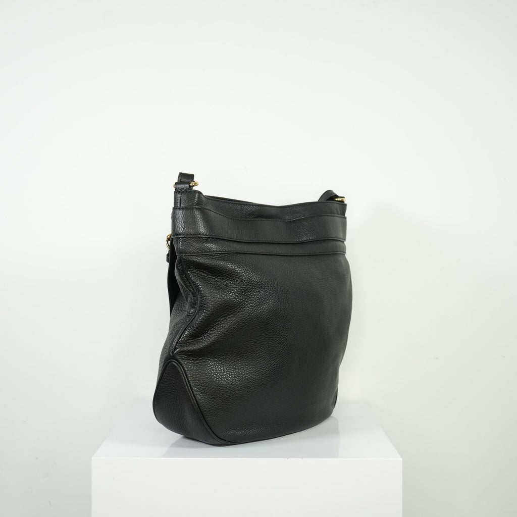 Gucci Black Large GG Ride Shoulder Bag