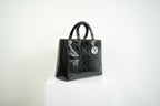 Christian Dior Lady Dior Black Patent Leather