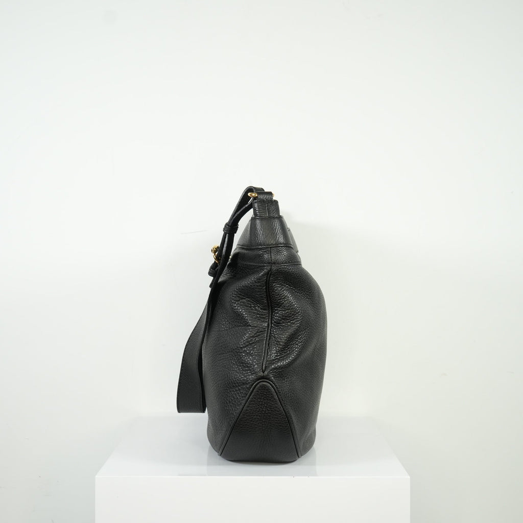 Gucci Black Large GG Ride Shoulder Bag