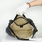 Gucci Black Large GG Ride Shoulder Bag