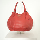 Prada Vitello Daino Leather Hobo Bag Red