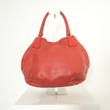 Prada Vitello Daino Leather Hobo Bag Red