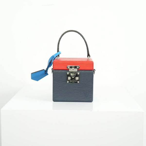 Louis Vuitton Indigo Blue Epi Bleecker Box NM Bag