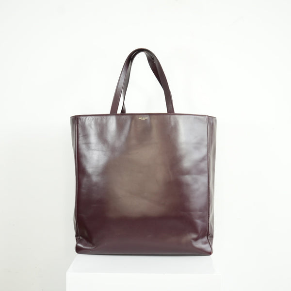 Saint Laurent Burgundy Tote Bag