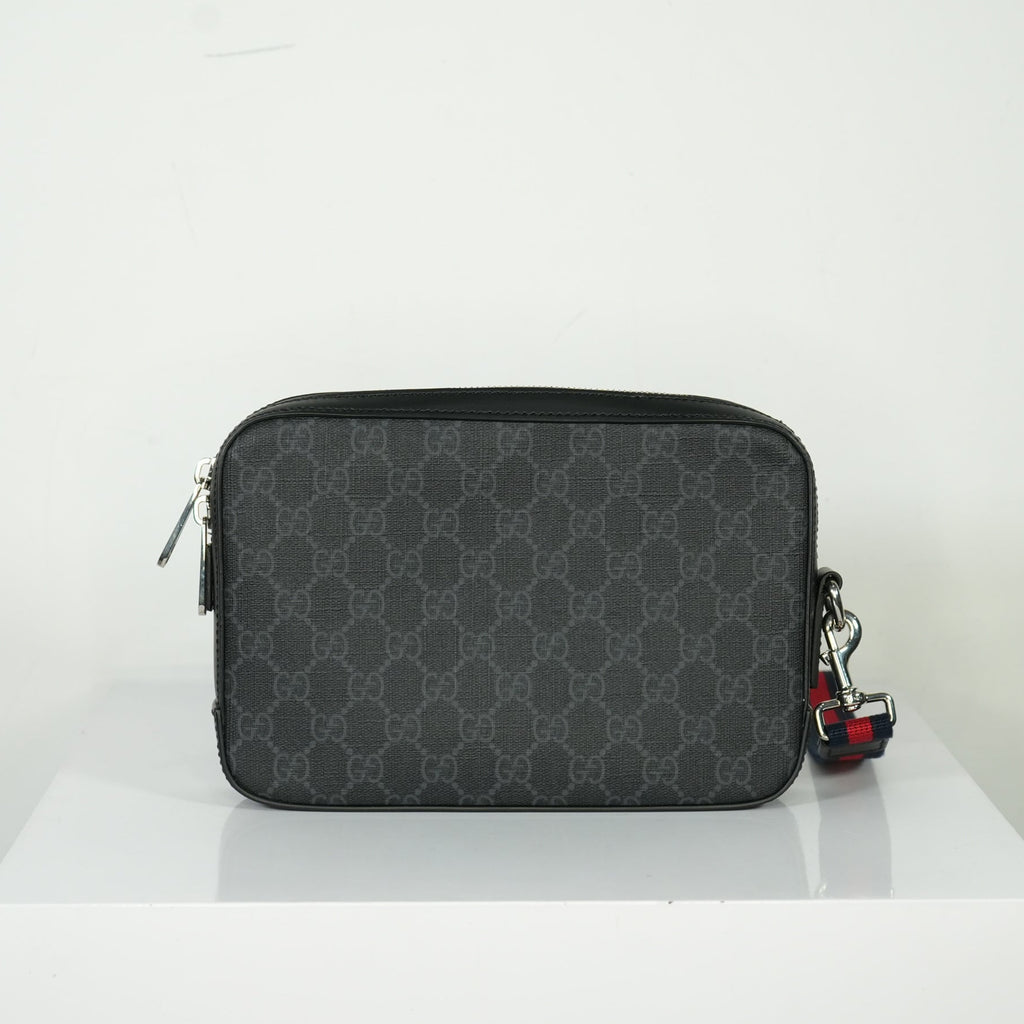 Gucci GG Black Supreme Clutch Bag