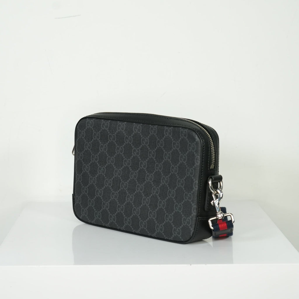 Gucci GG Black Supreme Clutch Bag