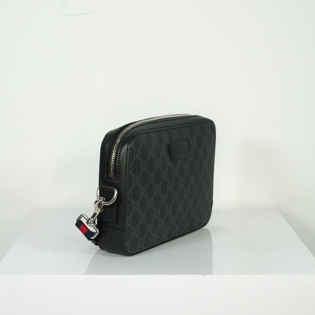 Gucci GG Black Supreme Clutch Bag