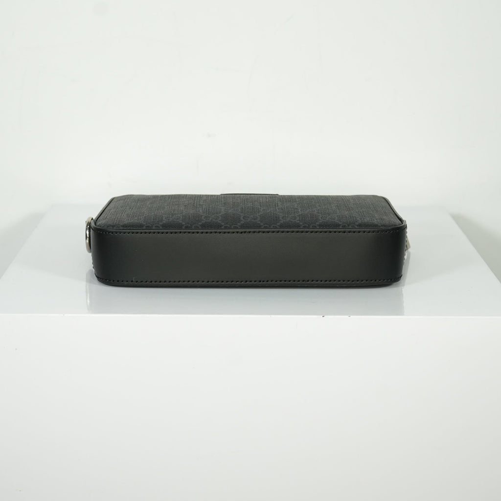Gucci GG Black Supreme Clutch Bag