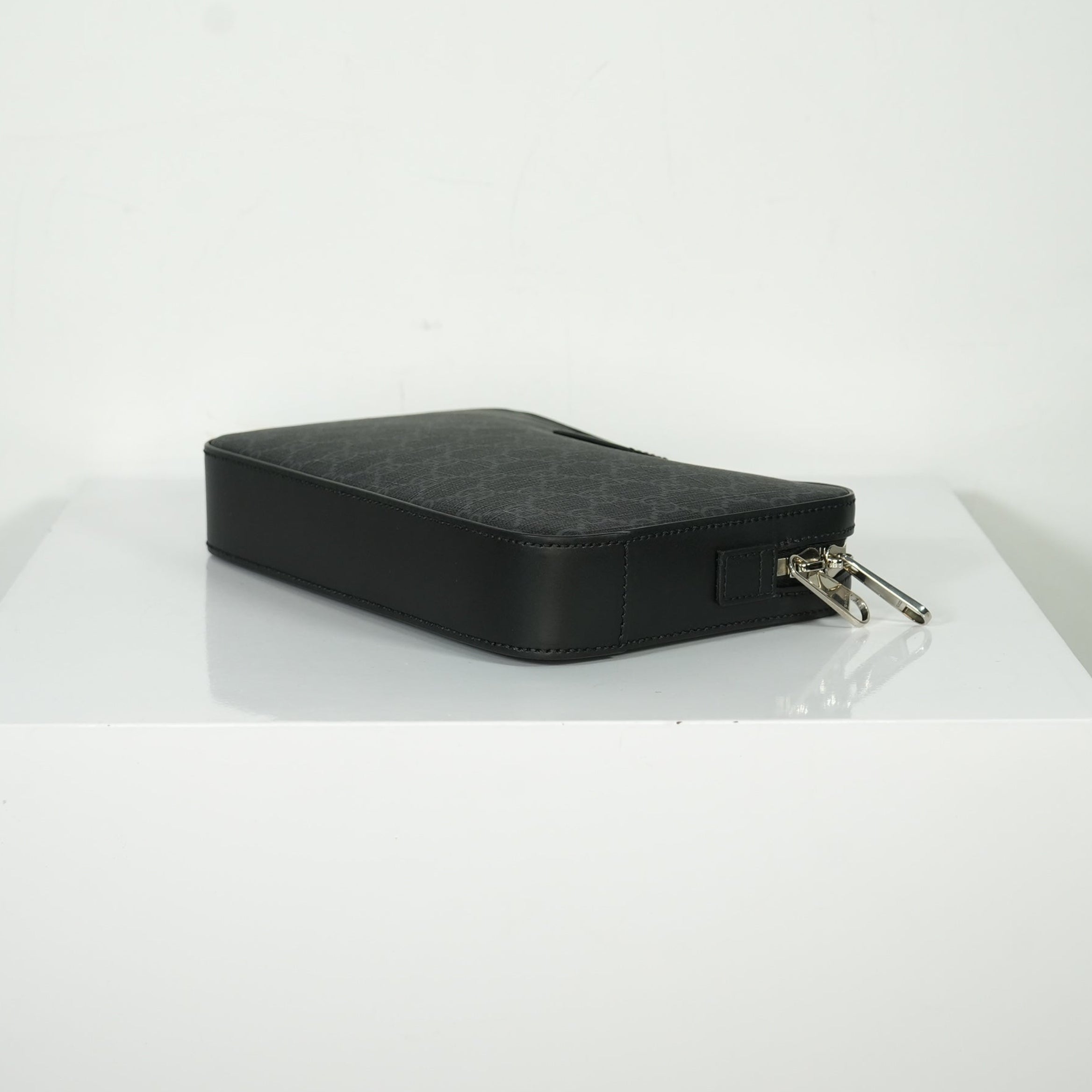 Gucci GG Black Supreme Clutch Bag