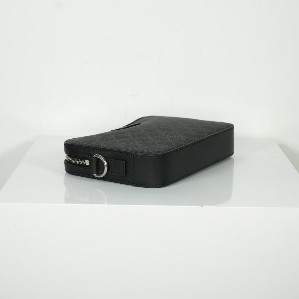 Gucci GG Black Supreme Clutch Bag