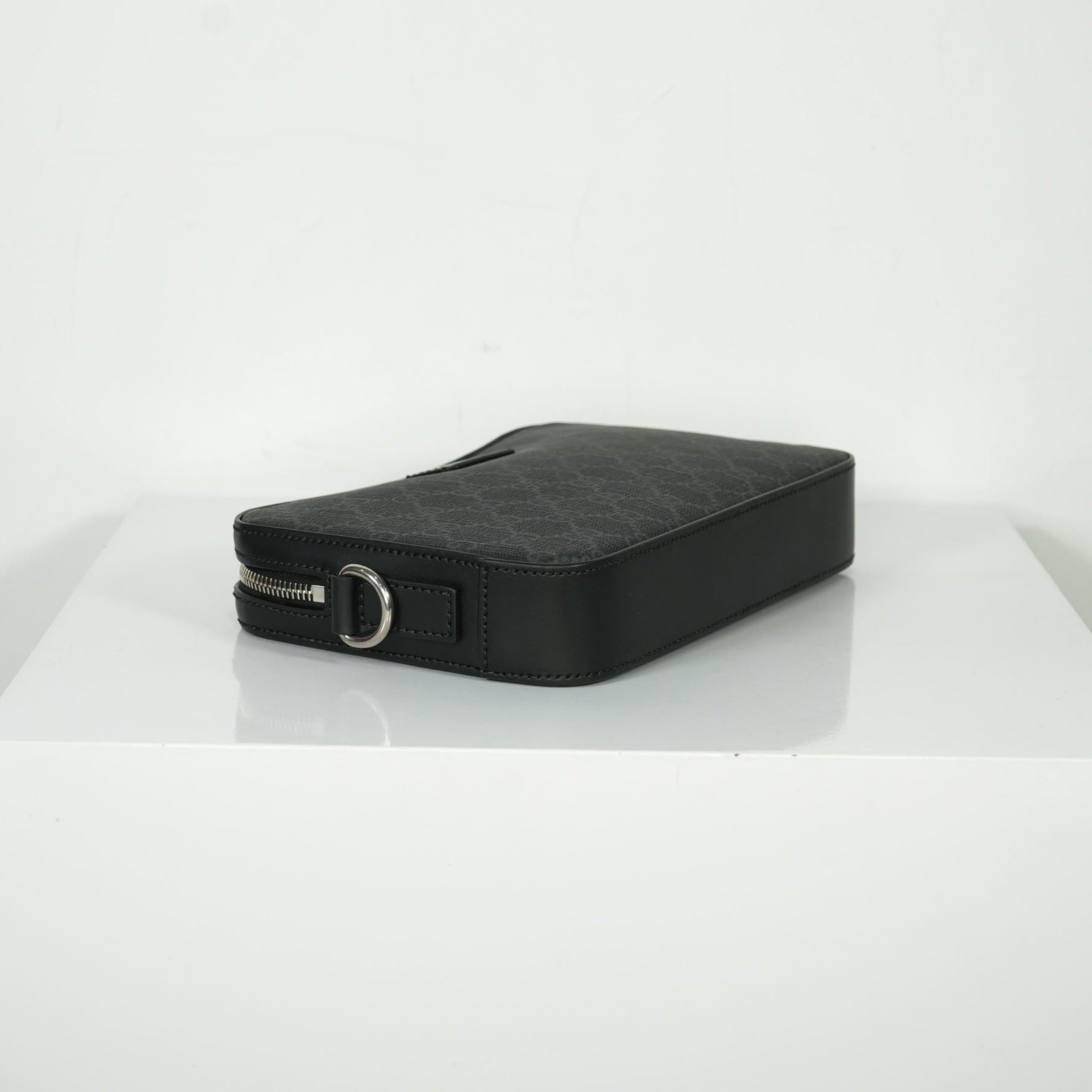 Gucci GG Black Supreme Clutch Bag