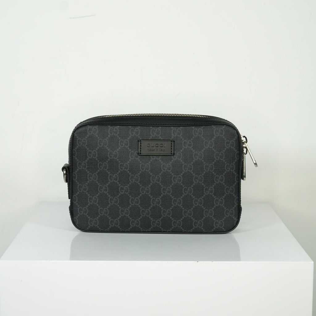 Gucci GG Black Supreme Clutch Bag