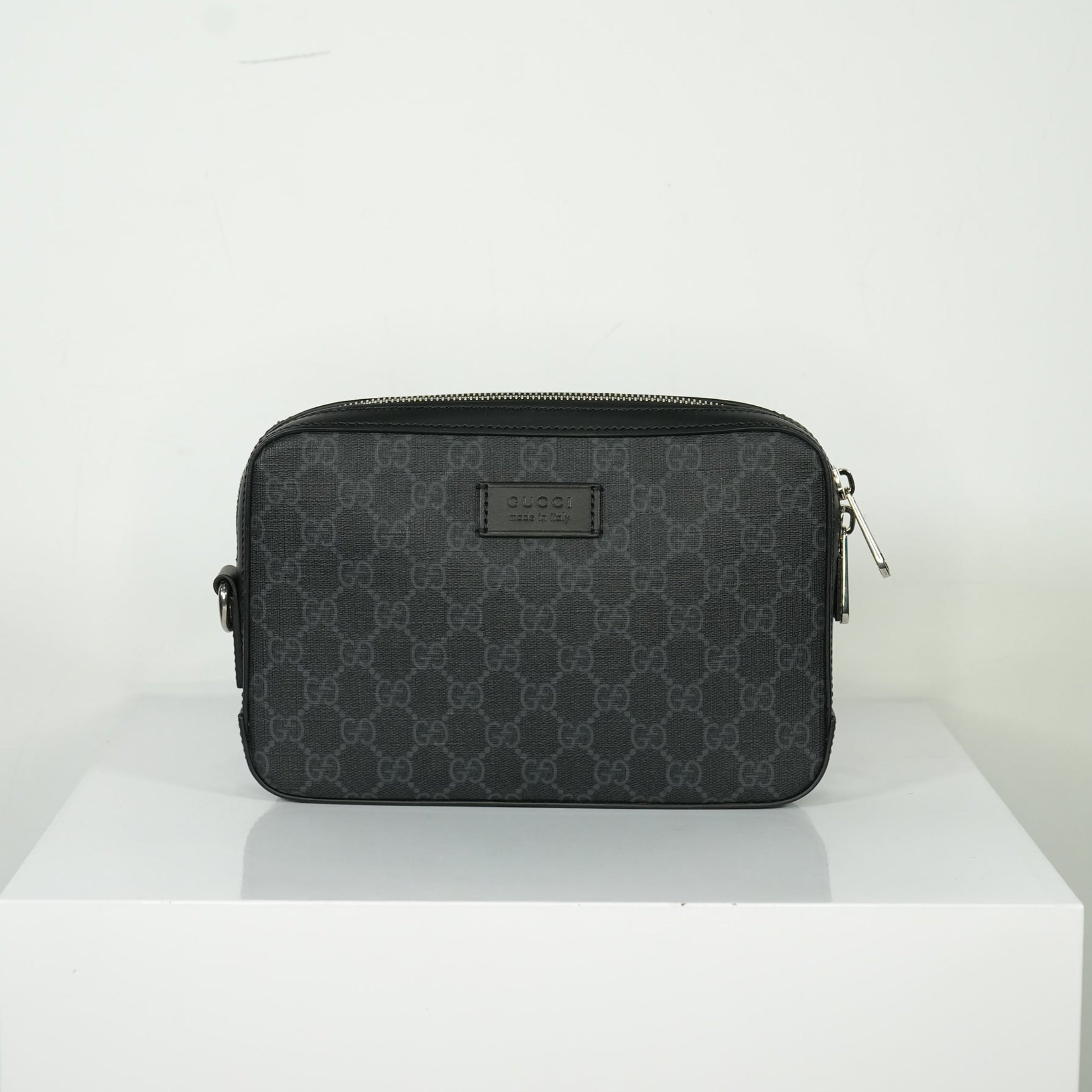 Gucci GG Black Supreme Clutch Bag