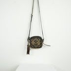 Loewe Anagram Logo Jeweled Leather Tassel Mini Shoulder Bag