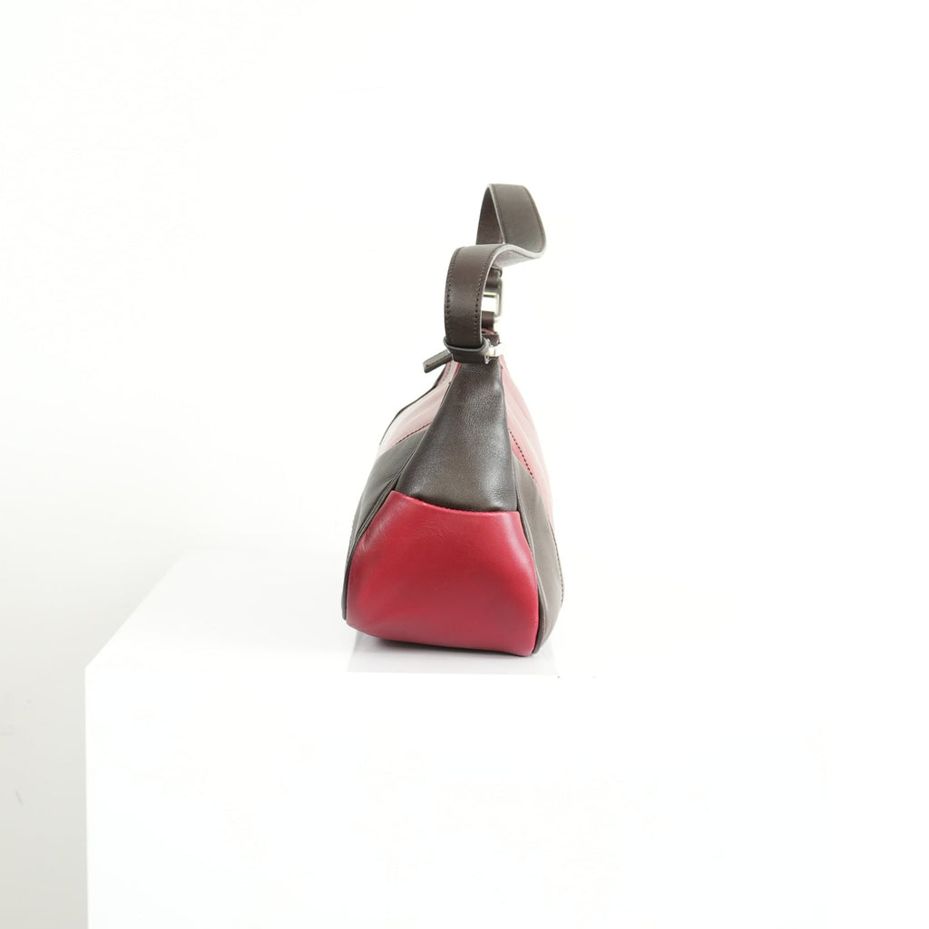 Prada Vintage Red and Brown Shoulder Bag