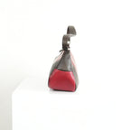 Prada Vintage Red and Brown Shoulder Bag