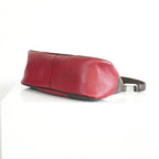 Prada Vintage Red and Brown Shoulder Bag
