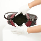 Prada Vintage Red and Brown Shoulder Bag