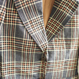 Vintage Gucci Glen 2-Button Plaid Check Blazer Size 38
