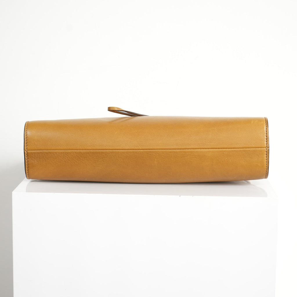 Gucci Vintage Bamboo Handle Leather Handbag