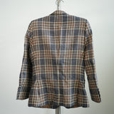Vintage Gucci Glen 2-Button Plaid Check Blazer Size 38
