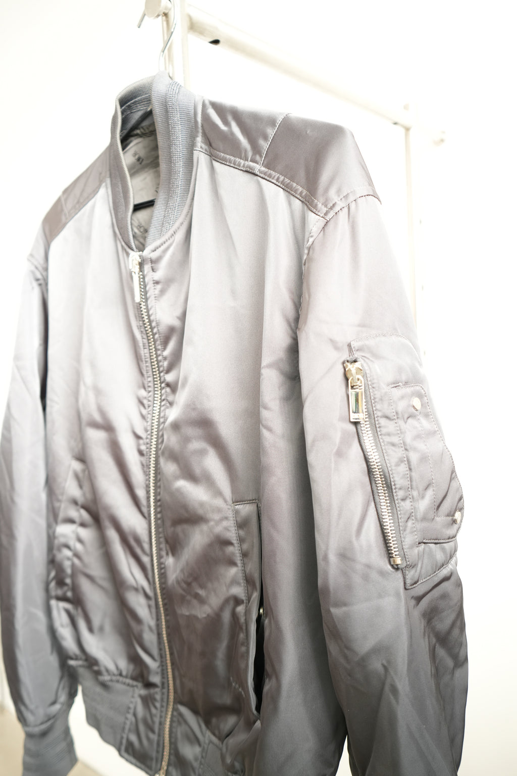 Dior Full Zip Bomber Jacket Gray