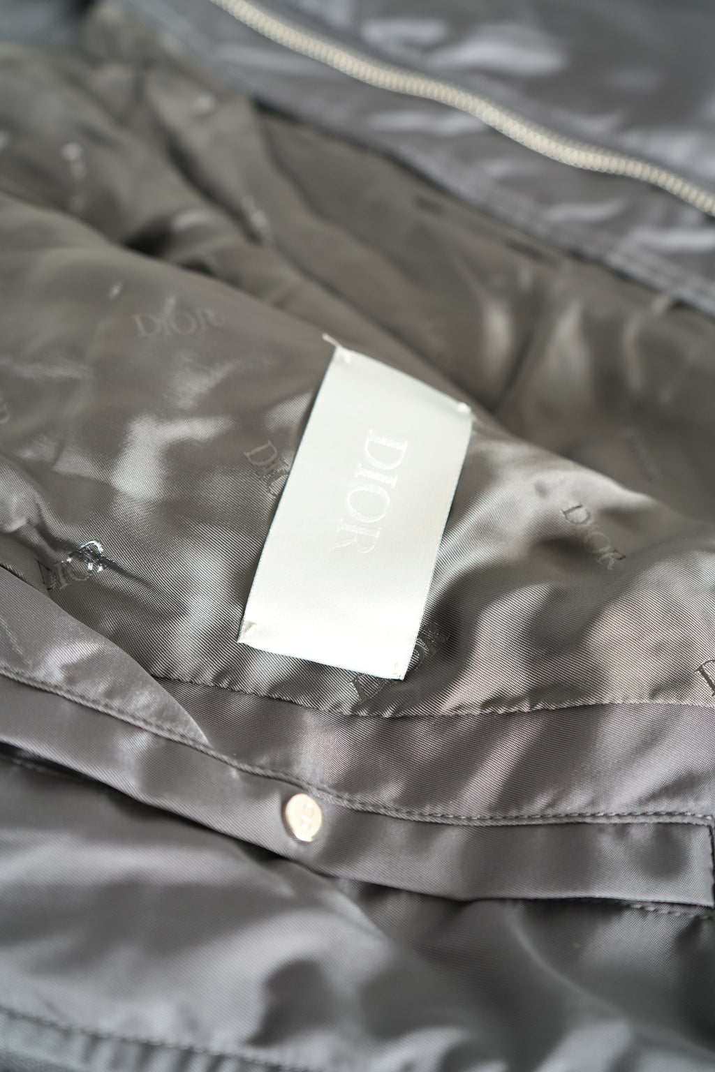 Dior Full Zip Bomber Jacket Gray