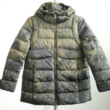 Prada Floral Camouflage Down Hooded Full Zip Puffer Jacket Size 38