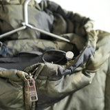 Prada Floral Camouflage Down Hooded Full Zip Puffer Jacket Size 38