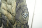 Prada Floral Camouflage Down Hooded Full Zip Puffer Jacket Size 38