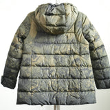Prada Floral Camouflage Down Hooded Full Zip Puffer Jacket Size 38