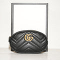 Gucci Black GG Marmont Matlasse Crossbody Bag W/Dust Bag
