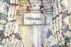 Chanel Multicolor Tweed Velco Straps Jacket Size 34