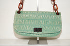 SF EXCLUSIVES: Prada Opaline Nappa Gaufre Leather Flap Shoulder Bag