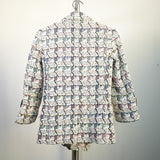 Chanel Multicolor Tweed Velco Straps Jacket Size 34