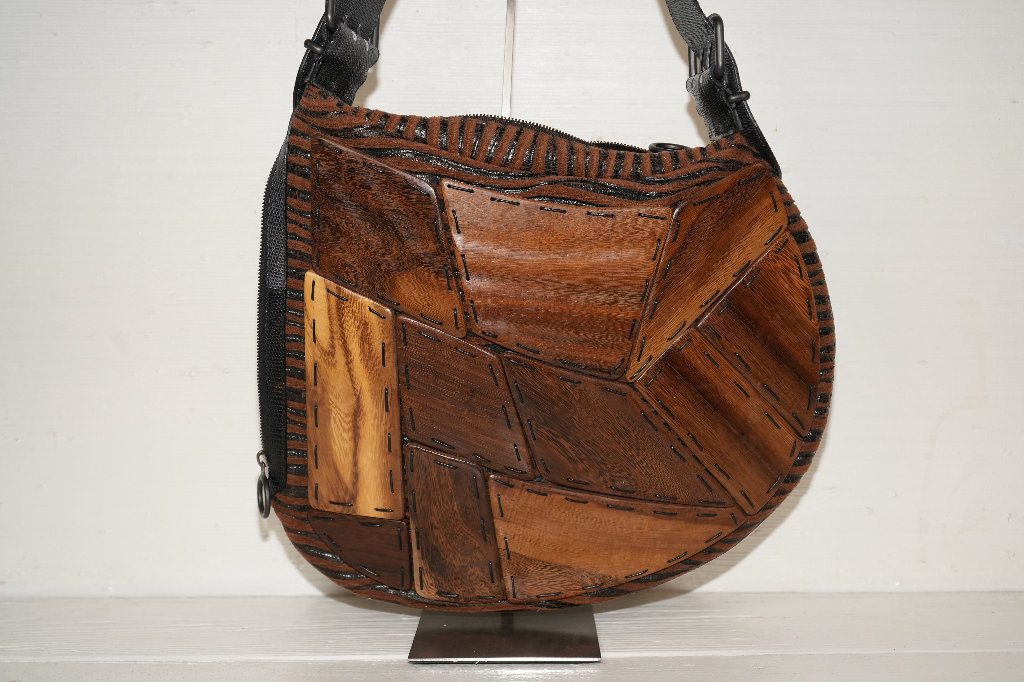 SF EXCLUSIVES: Vintage Fendi Wood Paneled Oyster Bag