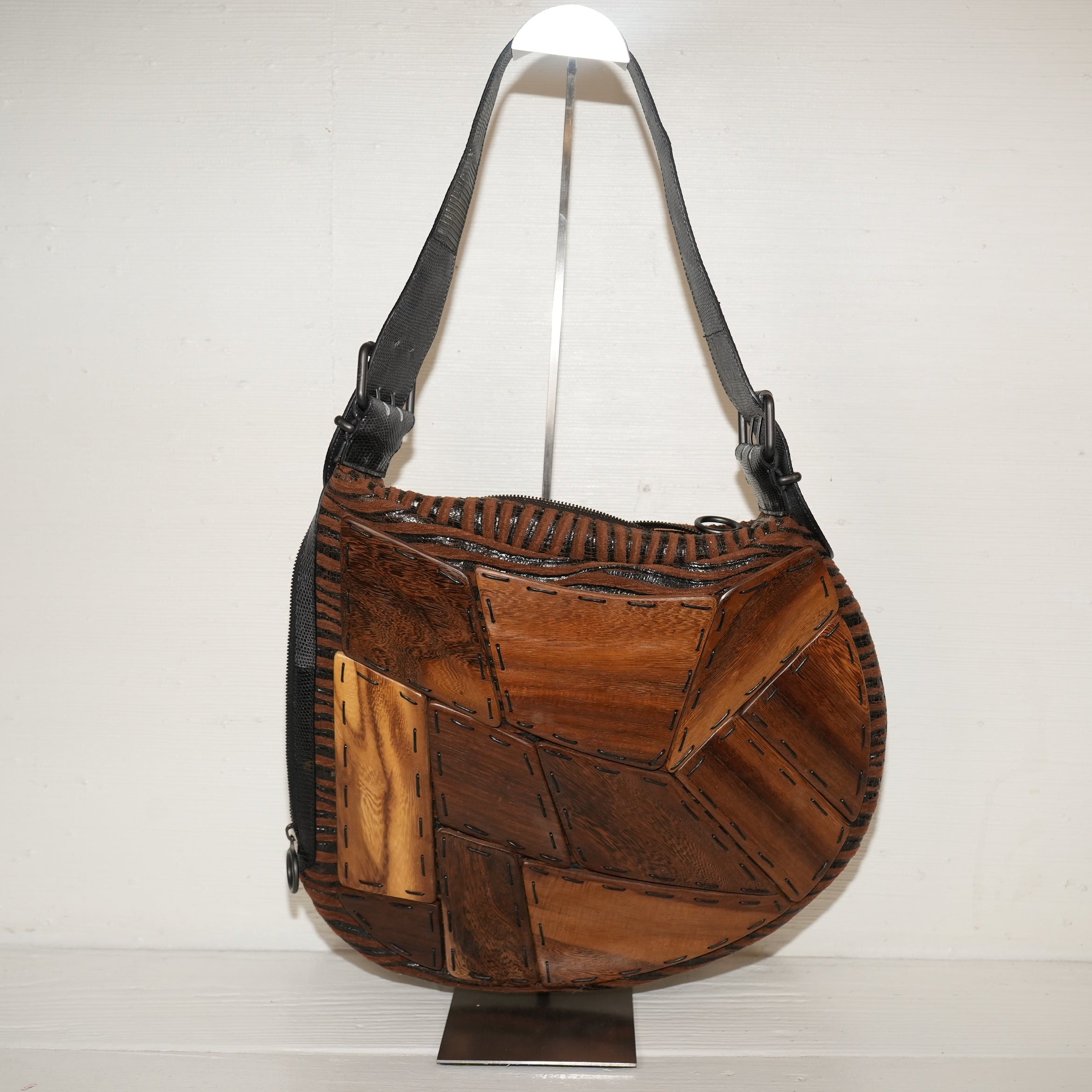 SF EXCLUSIVES: Vintage Fendi Wood Paneled Oyster Bag