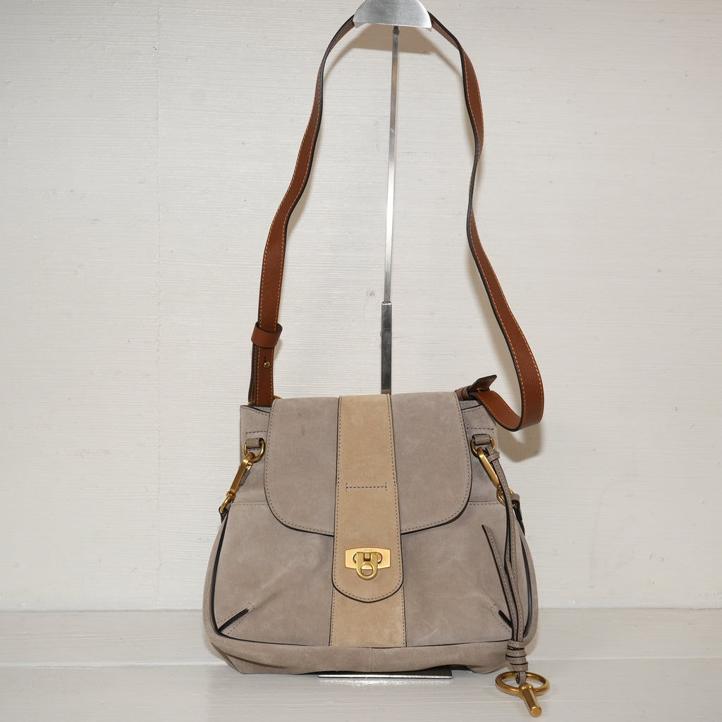 SF EXCLUSIVES: Chloé Lexa Small Suede Shoulder Bag