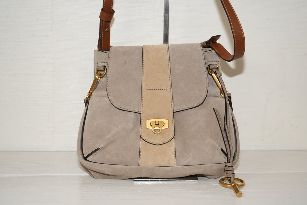 SF EXCLUSIVES: Chloé Lexa Small Suede Shoulder Bag