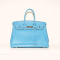 SF EXCLUSIVE: Hermes Cobalt Clemence Leather Birkin 35 (w/ Dustbag and Two Keys)