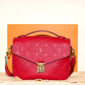 SF EXCLUSIVE: Louis Vuitton Pochette Métis Red Monogram Empreinte Leather Bag